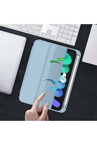 HYX ZOOMEE for iPad Mini 7 Case A17 Pro 2024/iPad Mini 6 Case 2021 8.3 Inch with Pencil Holder, iPad Mini 7th/6th Generation Case with Soft TPU Back and Auto Sleep/Wake