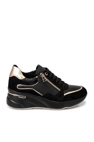 Tergan Siyah Hakiki Deri Kadın Sneaker - K25S1AY68219-A23