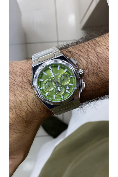 Navimarine Hexagonal Big Case Full Steel Men's Wristwatch with Function