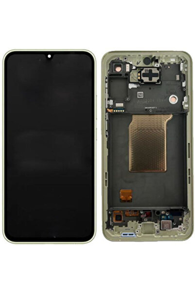 Samsung Οθόνη με μηχανισμό αφής και πλαίσιο για Galaxy A55, A556 (Κίτρινο) Κω...