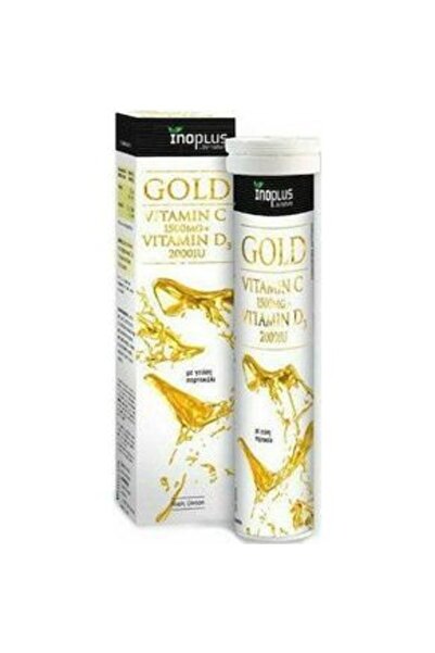 Inoplus Ino Plus Gold Βιταμίνη C 1500mg + Βιταμίνη D3 2000IU 20 αναβράζοντα δ...