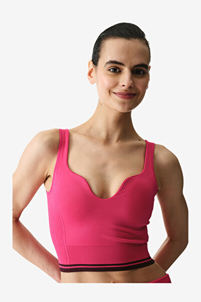 Penti Women Heart Shaped Seamless Fuchsia Top