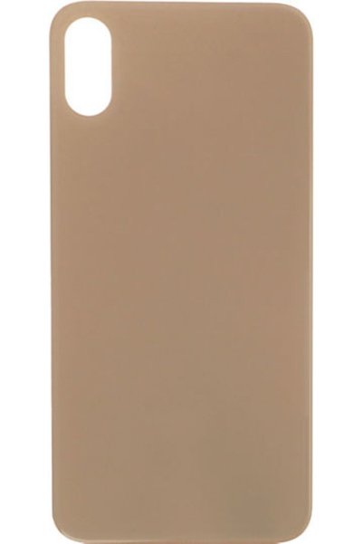 OEM Αυτοκόλλητο κάλυμμα μπαταρίας Apple iPhone XS, έκδοση με μεγάλη οπή, χρυσ...