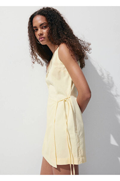 MANGO Woman Bağ detaylı askılı elbise