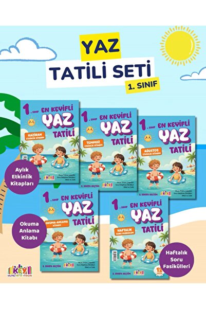 Key Kaliteli Eğitim Yayınları 1. Sınıf En Keyifli Yaz Tatili Seti