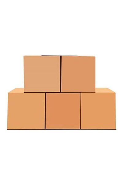 AMSUA Extra Large Heavy Duty Moving Boxes – Pack of 5 | 45x45x70 cm | 5-Ply Double Wall Corrugated Cartons | 30 KG Capacity | Free Strong Tape 70 Yards | Ideal for House Shifting, Storage & Shipping