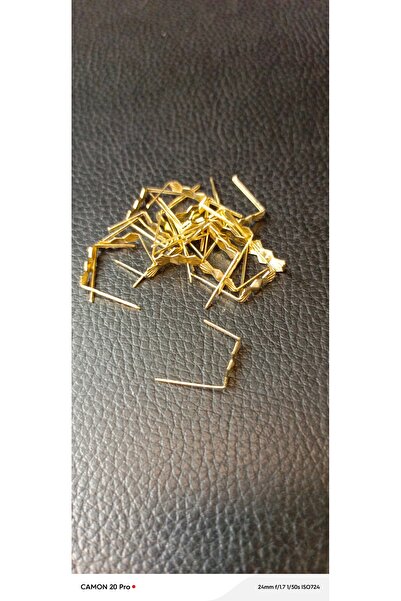 ADA AVİZE 50 ADET Topal PapyonAvize Taşı Bağlantı Aparatı Altın renk (3,5 cm)