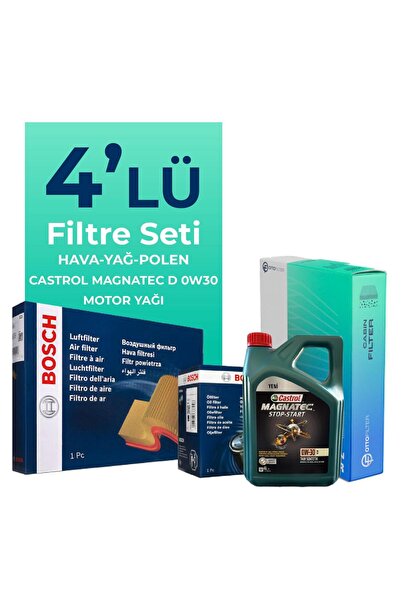 Bosch Fiat Ducato 2.3 Dizel Filtre Bakım Seti CAST ROL Motor Yağlı (2019-2023...