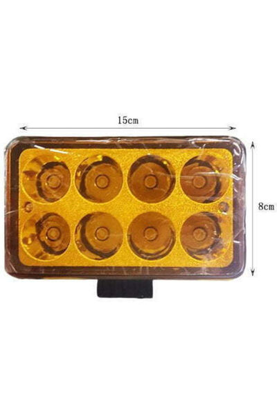 OEM Προβολέας αυτοκινήτου σε σχήμα μπάρας LED 24W με κίτρινο φωτισμό 1 Τεμάχι...