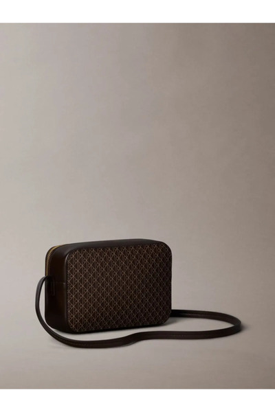 Calvin Klein Women's Brown Handbag with Brand Logo, Suitable for Daily Use