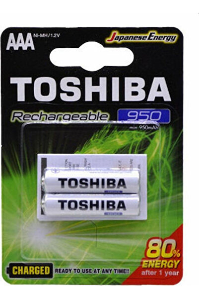 Toshiba Επαναφορτιζόμενη Μπαταρία AAA Ni-MH 950mAh 1.2V 2 τεμάχια