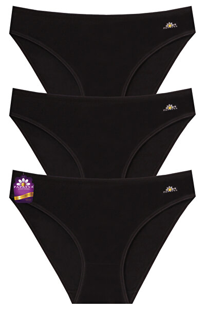 papatya lingerie Gerçek Bamboo Kumaşlı Basic Slip Külot 3'lü Paket r10/5 pw-2...
