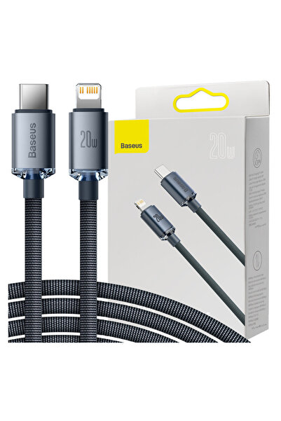 Baseus Cablu USB-C la Lightning 20W PD pentru iPhone 11 12 13 14, 2M, Încărcare