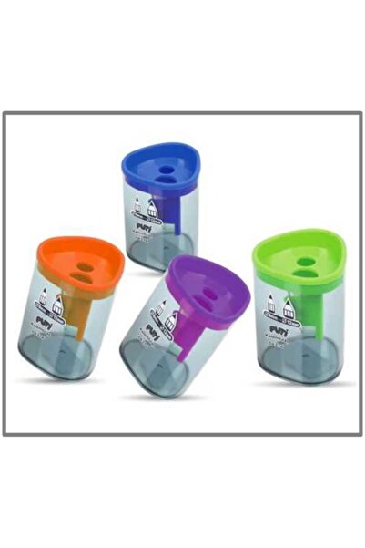 Puti Pencil Sharpener Double Compartment Viv-06376 - 4 Pieces