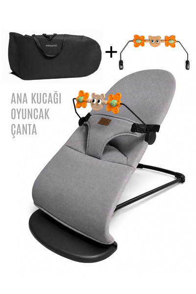 BEBEGOLD Üç Kademeli Sallanan Ana Kucağı, Katlanabilir, Oyuncaklı Ve Seyahat ...