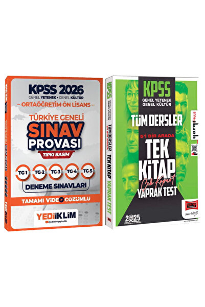 Yediiklim Yayınları 2026 KPSS Ortaöğretim Ön Lisans Türkiye Geneli Sınav Prov...