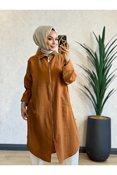 ALANURMODA 3467 غطاء بسحاب مزود بجيب مفصل للتخزين