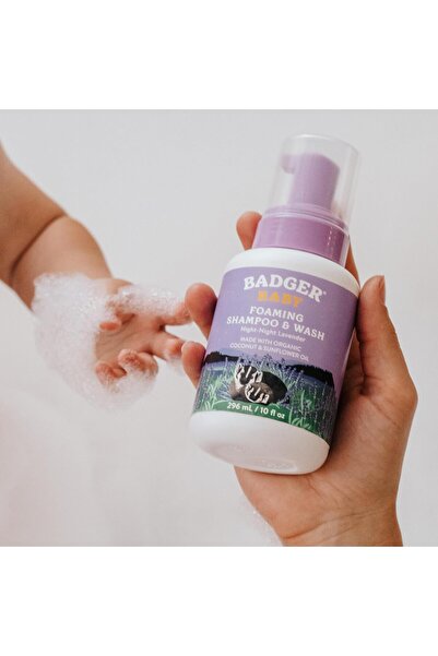 Badger Baby Night-Night Foam Shampoo & Wash