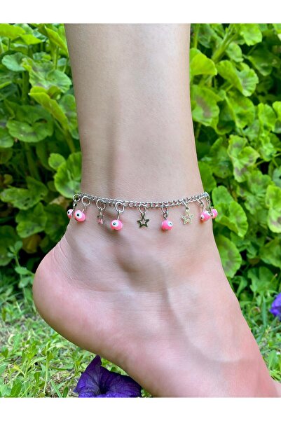 Beykan handmade Colorful Evil Eye Beaded Anklet