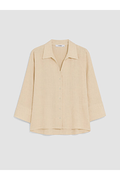 LC Waikiki Nevavm Big Size Women's Shirt with Difference