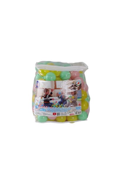 colezium ER-6100BAG FUN PLAY SOFT RENK HUZ TOPLARI PVC ÇANTALI