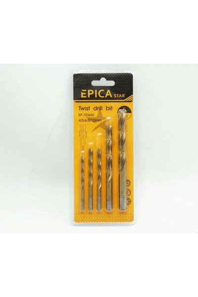 Epica Σετ 5 τρυπανιών Star Twist με κυλινδρική κεφαλή για τοιχοποιία Κωδικός:...