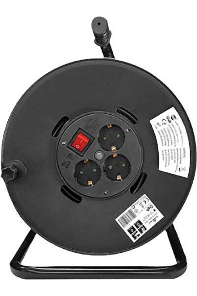 POWERTECH Καλώδιο Προέκτασης σε Καρούλι 50μ Μαύρο Κωδικός: PT-917