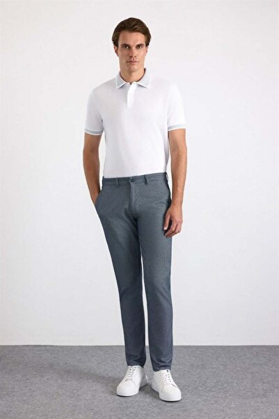 SÜVARİ Lacivert Slim Casual Pantolon
