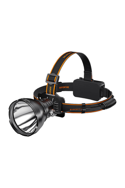 SUPERFIRE Lanternă frontală Hl60 2300Lm pentru camping, alimentare USB-C, efi...