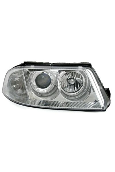 Depo Μπροστινά φώτα VW Passat B5.5 (2001-2005) angel eyes - χρωμιωμένα, χωρίς...