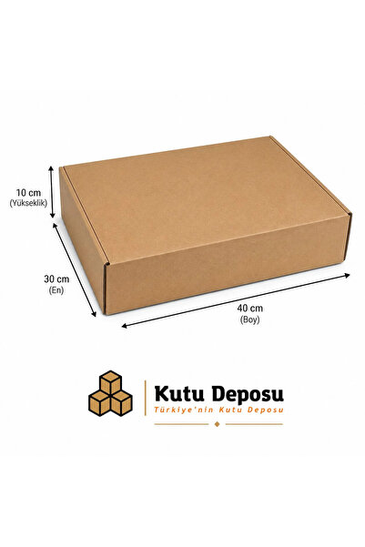 KUTU DEPOSU 30x40x10 cm E-Ticaret ve Kargo Kutusu (25 ADET)