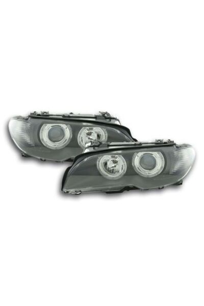 Depo Μπροστινά φώτα angel eyes για BMW E46 κουπέ και κάμπριο (2003-2006) - μα...