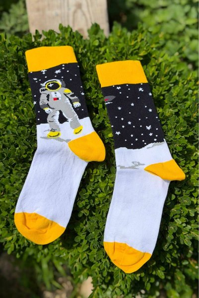LouSocks جوارب بتصميم رائد فضاء للجنسين
