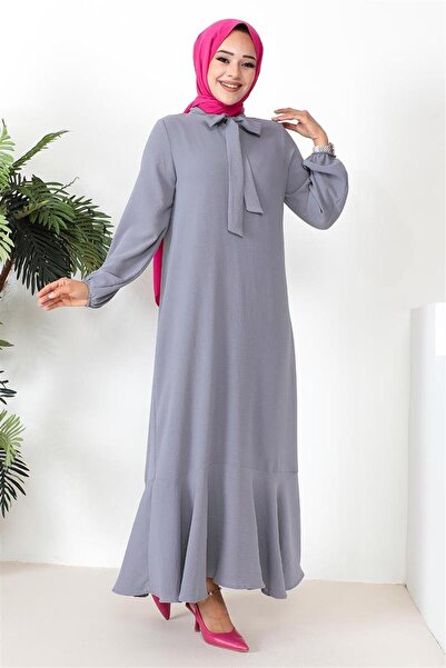 Mestore Hijab Model Dress Gray