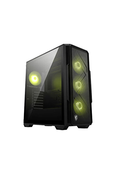 Universal Msi mag forge 340r airflow tempered glass 4x120mm argb fan atx gami...