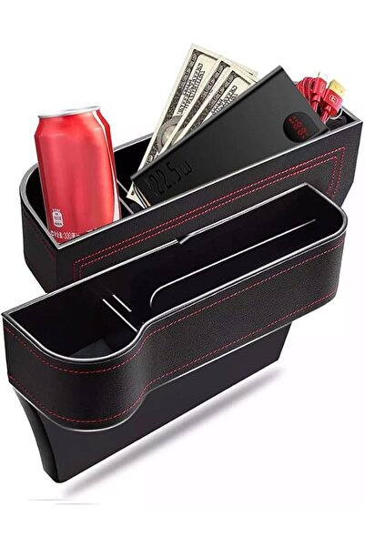Zhuse Car Seat Gap Filler Organizer, 2 Pack Auto Console Side Storage Box, PU...
