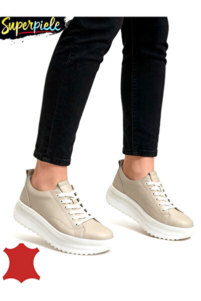 ANGEL BLUE Pantofi casual dama piele naturala cu închidere șireturi ,talpa gr...