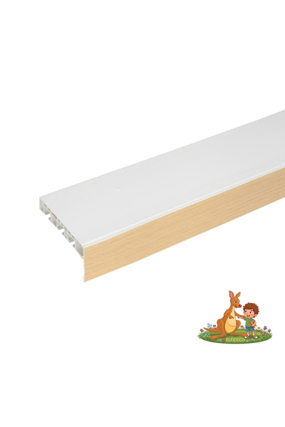 KLEIDECO Sina perdea PVC Berlin, 3 canale, cu masca decorativa, 220 cm, NATUR...