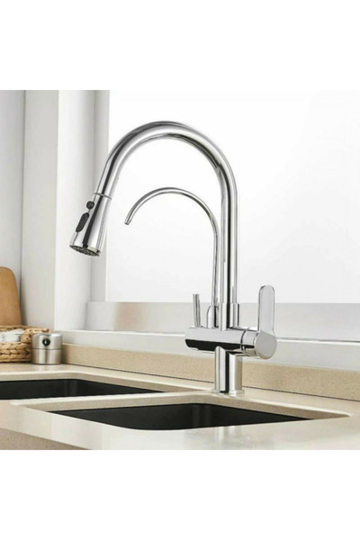 Schröder Two-Line Cloud Shower Mixer with German Chrome Water Filter Line - S...