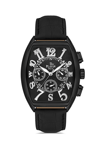 Platin Pierre Hds-1293Gb-G2 Leather Cord Functions Active Men's Wristwatch