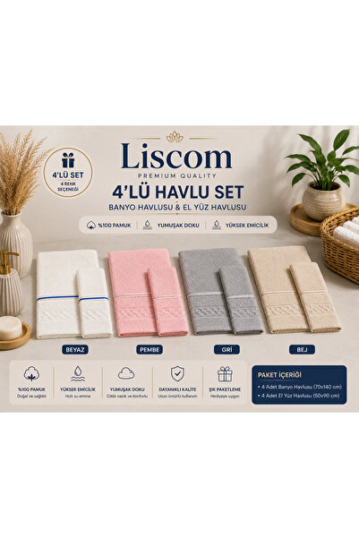 Lıscom Havlu seti