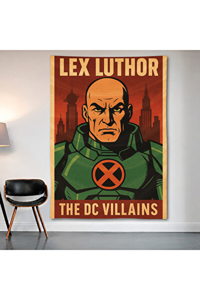 Geek Cultcha Lex Luthor Dc Villains Wall Covering Wall Tapestry First Quality...