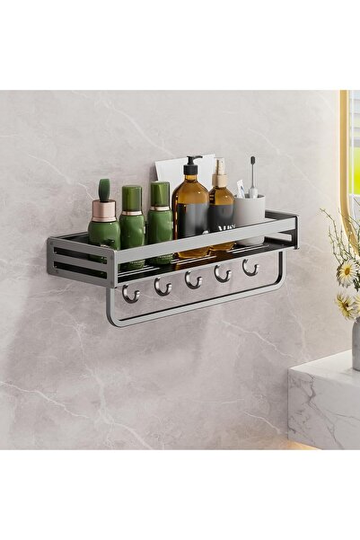 Arabest Adhesive Shower Caddy,Aluminum,Wall Mounted Holder,Large Capacity,Rus...