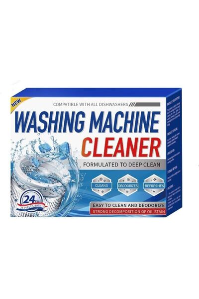 Arabest Washing Machine Cleaner Descaler,24 Pack,Deep Cleaning Tablets,for HE...
