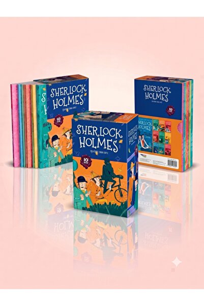 The Kitap Sherlock Holmes Turuncu Kutulu 10 Kitaplık Set