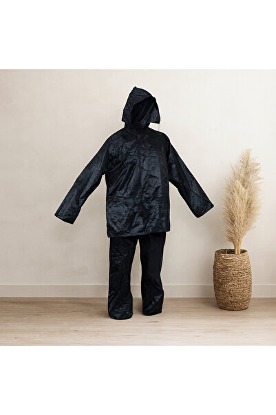 magicool Black 5-Piece Raincoat Set
