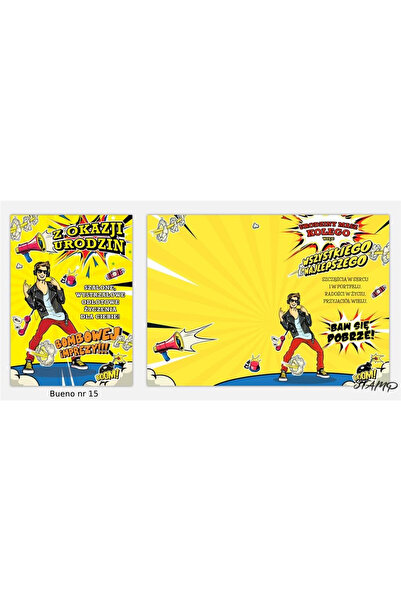 STAMP Felicitare de ziua de nastere B6, cu plic, cu folie, 130×181 mm, multic...