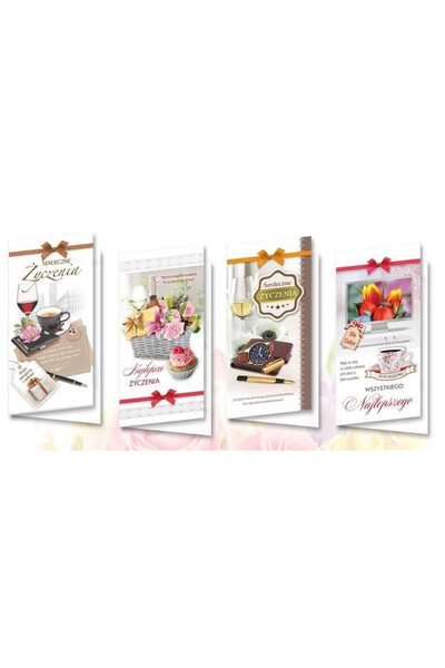 Top Graphic Set 10 felicitari de Craciun multicolor DL