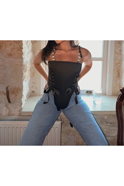 Kedi Fashion İncili korse