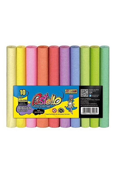Alfa Pastello Hartie creponata Mini Mini, 12x200 cm, role mici, Multicolor, 1...
